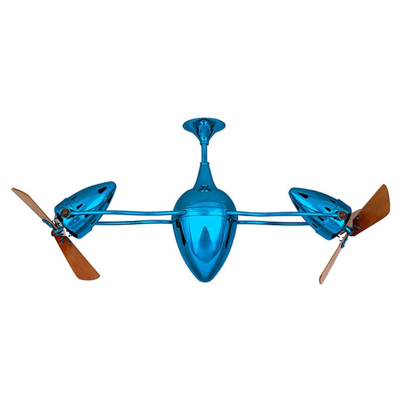 Matthews Fans Ar Ruthiane 48in Rotational Ceiling Fan | Ametista and Mahogany Wood Blades | Living Room & Bedroom | Model AR-LTPURPLE-WD