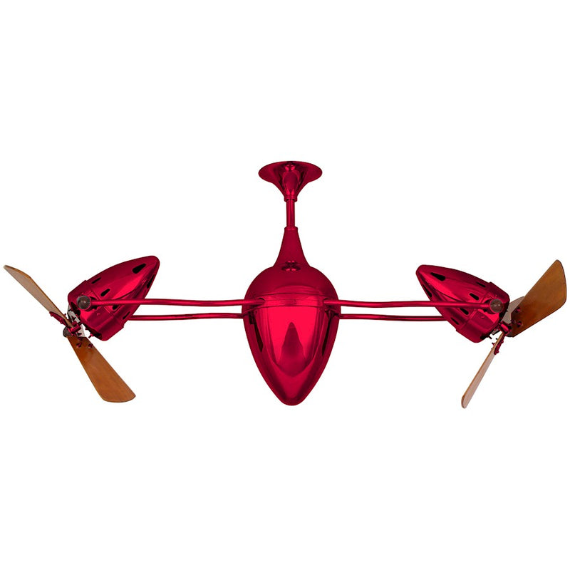 Matthews Fans Ar Ruthiane 48in Rotational Ceiling Fan | Rubi and Mahogany Wood Blades | Living Room & Bedroom | 48 x 48 x 12 in | Model AR-RED-WD