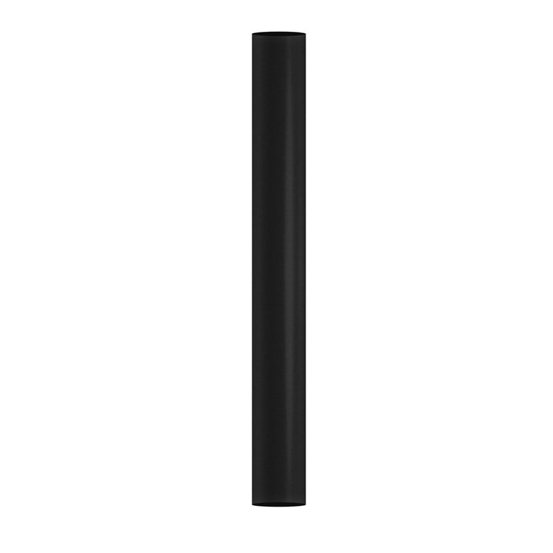 Matthews Fans Atlas 24in Downrod | Matte Black Steel | High Ceiling Fan Mount | 1in Diameter, Field Cuttable | Model AT-24DR-BK