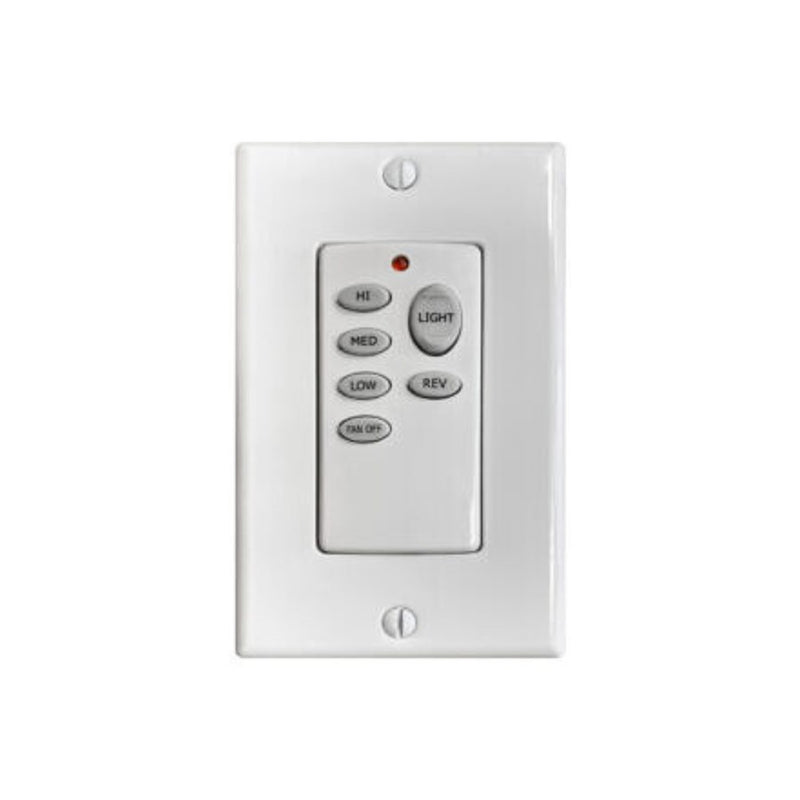 Matthews Fans Atlas 2-Wire Wall Control 3-Speed White | Contemporary Plastic | Living Room & Bedroom Fan Control | 6 x 6 x 0.5 in | Model AT-AC-WC-DA