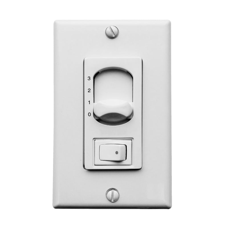 Matthews Fans Atlas 3-Wire Wall Control Oscillation White | Contemporary Plastic | Living Room & Bedroom Fan Control | Model AT-AC-WC-ME