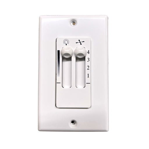 Matthews Fan AC Motor 3 Wire Wall Control/4 Speed, White - AT-AC-WC-SS