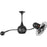 Matthews Fans Brisa 2000 Rotational Ceiling Fan, Bk Nickel/Metal