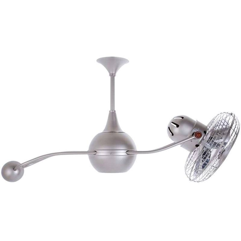 Matthews Fan Company Brisa 2000 39in Ceiling Fan | Brushed Copper and Metal | Indoor & Covered Patio | 39 x 7 x 7 in | Model B2K-BRCP-MTL