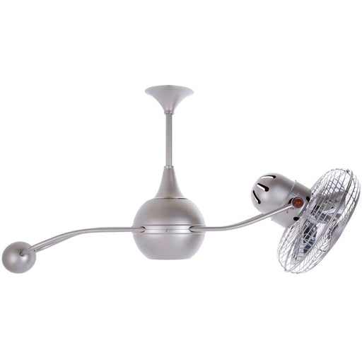 Matthews Fan Company Brisa 2000 39in Ceiling Fan | Brushed Copper and Metal | Indoor & Covered Patio | 39 x 7 x 7 in | Model B2K-BRCP-MTL