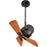 Matthews Fans Bianca Direcional Directional Ceiling, Black Nickel