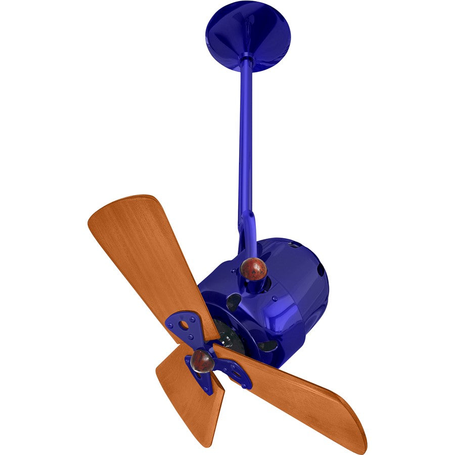 Matthews Fans Fan Bianca Direcional Ceiling Fan, Safira - BD-BLUE-WD