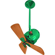 Matthews Fans Fan Bianca Direcional Ceiling Fan, Esmeralda - BD-GREEN-WD