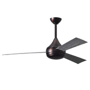 Matthews Fans Donaire 52in 1-Light Ceiling Fan | Brushed Bronze and Barnwood ABS Blades | Coastal Wet Locations | 52 x 52 x 9 in | Model DA-BB-BW