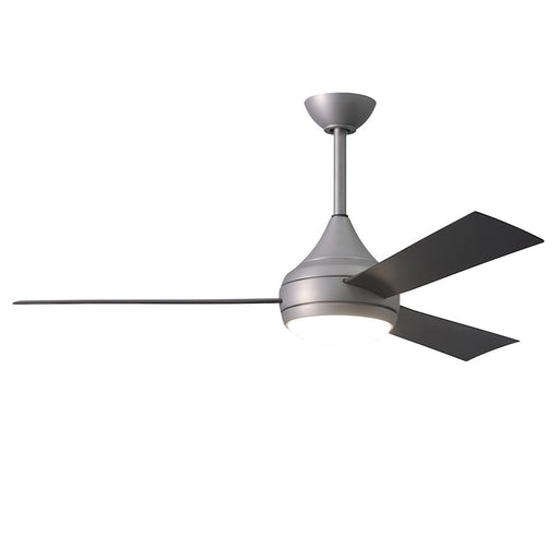 Matthews Fans Donaire 52in 1-Light Ceiling Fan | Contemporary Brushed Stainless and Bronze ABS | Coastal Wet Location | Model DA-BS-BB