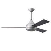 Matthews Fans Donaire 52in 1-Light Ceiling Fan | Contemporary Brushed Stainless and Bronze ABS | Coastal Wet Location | Model DA-BS-BB