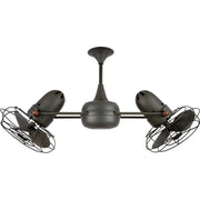 Matthews Fans Fan Duplo Dinamico Rotational Ceiling, Black Nickel - DD-BKN-MTL