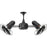 Matthews Fans Fan Duplo Dinamico Rotational Ceiling, Black Nickel
