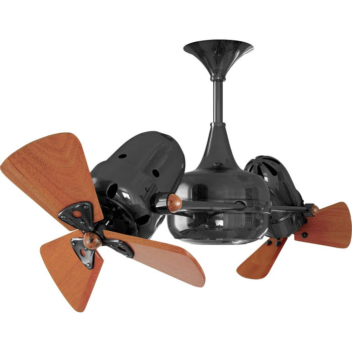 Matthews Fans Duplo Dinamico Rotational Ceiling Fan, Black Nickel
