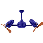 Matthews Fans Fan Duplo Dinamico Rotational Ceiling Fan, Safira - DD-BLUE-WD