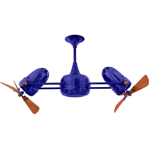 Matthews Fans Fan Duplo Dinamico Rotational Ceiling Fan, Safira - DD-BLUE-WD
