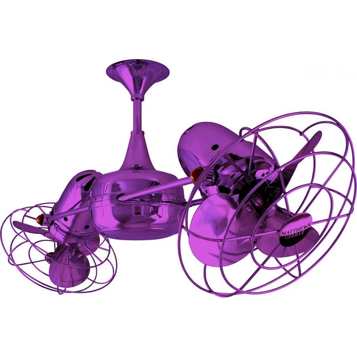 Matthews Fans Fan Duplo Dinamico Rotational Fan, Ametista - DD-LTPURPLE-WD
