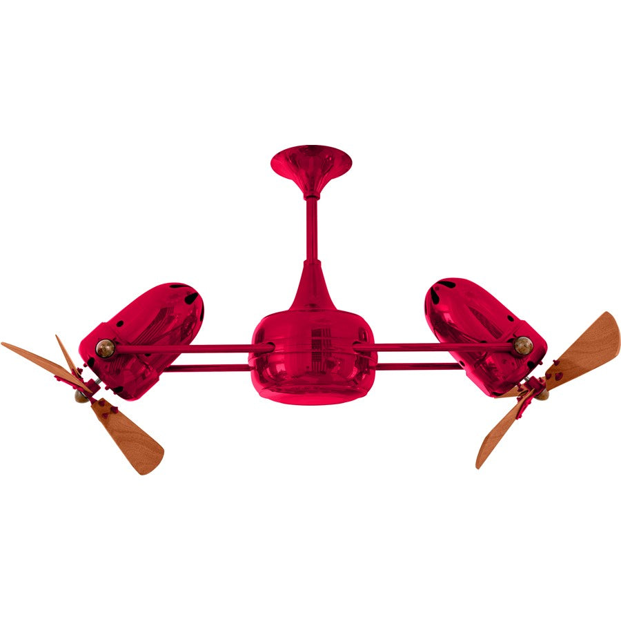 Matthews Fans Fan Duplo Dinamico Rotational Ceiling Fan, Rubi - DD-RED-WD