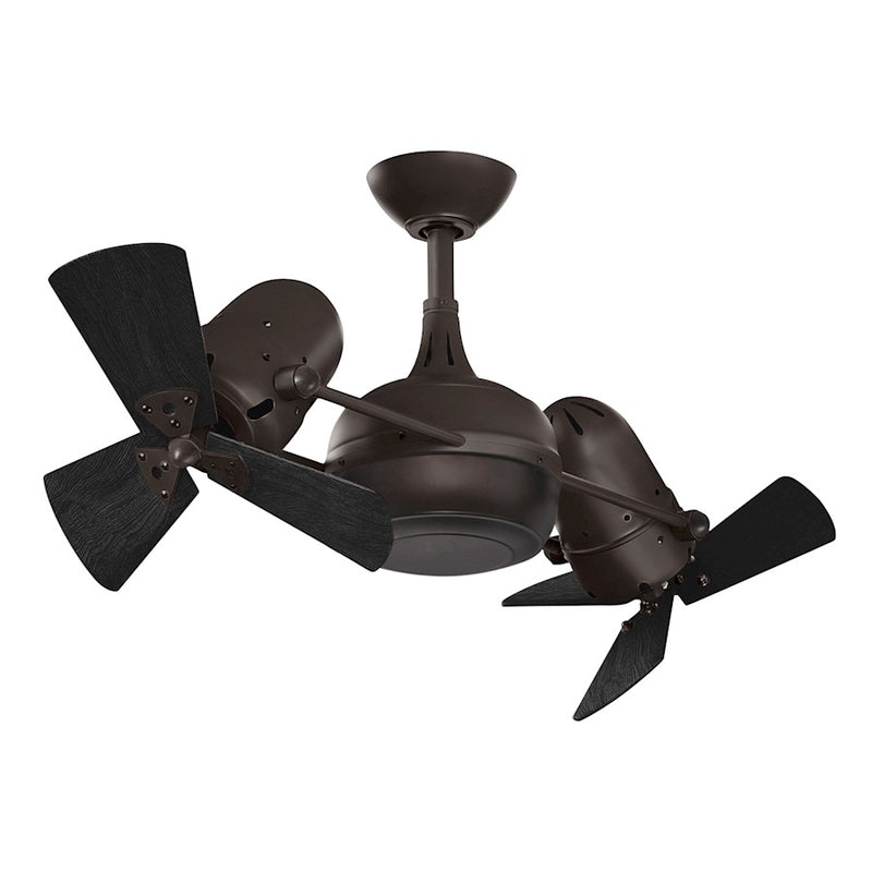 Matthews Fans Dagny 38in 6-Blade Ceiling Fan | Textured Bronze and Barn Wood Solid Wood Blades | Living Room & Covered Patio | Model DG-TB-WDBW