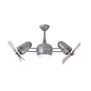Matthews Fans Dagny LK 38in Dual Rotational LED Ceiling Fan | Brushed Nickel and Barn Wood Blades | Living Room & Covered Patio | Model DGLK-BN-WDBW