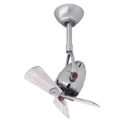 Matthews Fans Diane 16in 3-Blade Ceiling Fan | Brushed Nickel and Barn Wood Blades | Small Rooms & Damp Locations | 14 x 16 in | Model DI-BN-WDBW