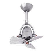 Matthews Fans Diane 16in 3-Blade Ceiling Fan | Brushed Nickel and Barn Wood Blades | Small Rooms & Damp Locations | 14 x 16 in | Model DI-BN-WDBW
