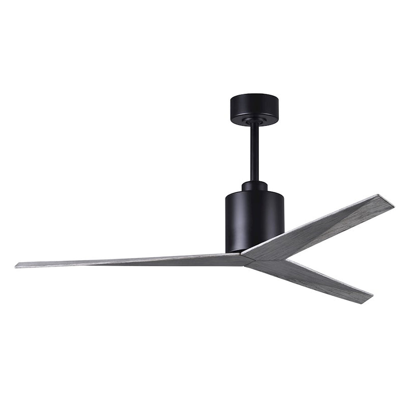 Matthews Fans Eliza 56in 3-Blade Ceiling Fan | Gloss White and Matte Black ABS Blades | Living Room & Bedroom | 56 x 56 x 12 in | Model EK-WH-BK