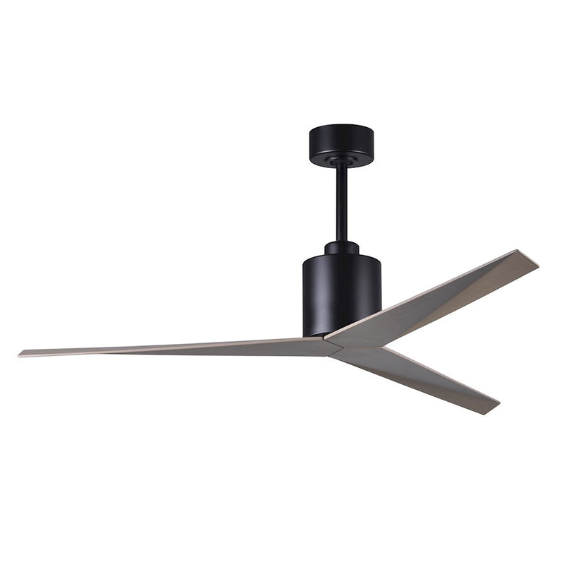 Matthews Fans Eliza 56in 3-Blade Ceiling Fan | Gloss White and Matte Black ABS Blades | Living Room & Bedroom | 56 x 56 x 12 in | Model EK-WH-BK