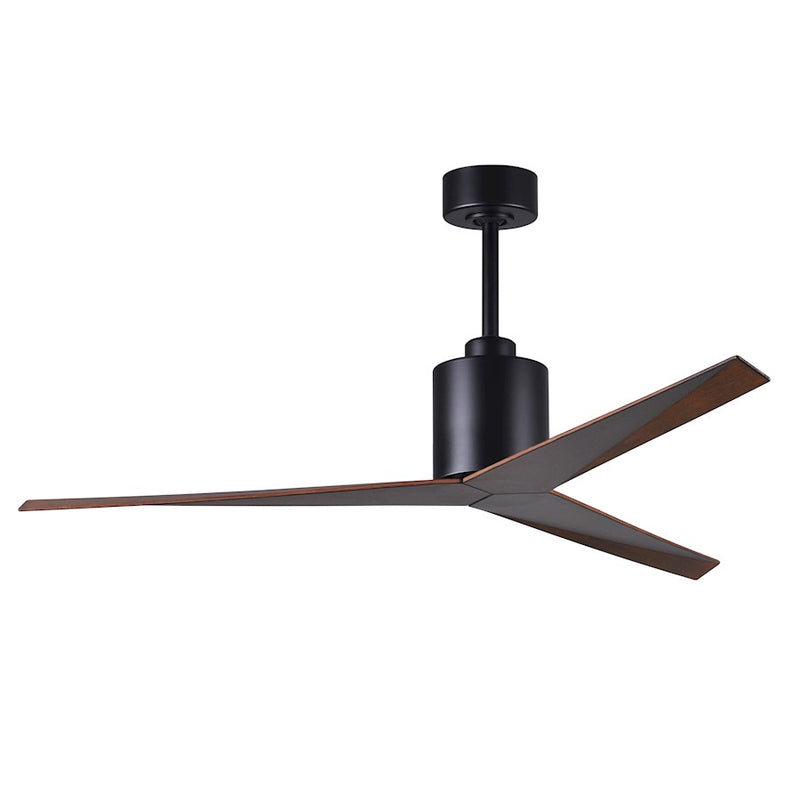 Matthews Fans Eliza 56in 3-Blade Ceiling Fan | Gloss White and Matte Black ABS Blades | Living Room & Bedroom | 56 x 56 x 12 in | Model EK-WH-BK