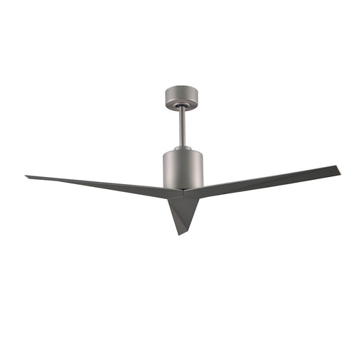 Matthews Fan Atlas Eliza 56in 3-Blade Ceiling Fan | Brushed Nickel and Brushed Nickel Blades | Living Room & Bedroom | Model EK-BN-BN