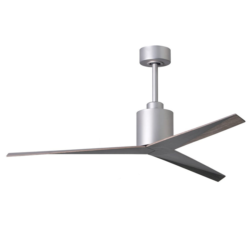 Matthews Fans Eliza 56in 3-Blade Ceiling Fan | Brushed Nickel and Old Oak Tone ABS Blades | Outdoor Covered Patio & Great Room | Model EK-BN-OO