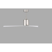 Matthews Fan Eliza 56in 3-Blade Ceiling Fan | Brushed Nickel and Gloss White Polycarbonate | Indoor & Outdoor Wet Locations | Model EK-BN-WH