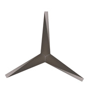 Matthews Fan Eliza 56in 3-Blade Ceiling Fan | Modern Gloss White and Brushed Nickel | Living Room & Bedroom | 56 x 56 x 12 in | Model EK-WH-BN