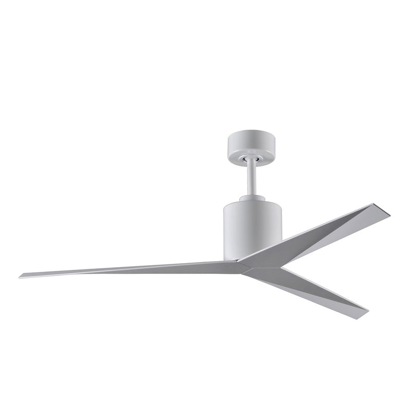 Matthews Fan Eliza 56in 3-Blade Ceiling Fan | Modern Gloss White | Living Room & Bedroom | 56 x 56 x 12 in | Model EK-WH-WH