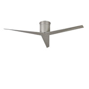 Matthews Fan Eliza-H 56in 3-Blade Flush Mount Ceiling Fan | Brushed Nickel | Low Ceilings & Damp Locations | 56 x 56 x 9 in | Model EKH-BN-BN