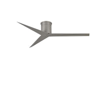 Matthews Fan Eliza-H 56in 3-Blade Flush Mount Ceiling Fan | Brushed Nickel | Low Ceilings & Damp Locations | 56 x 56 x 9 in | Model EKH-BN-BN