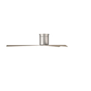 Matthews Fan Eliza-H 56in 3-Blade Flush Mount Ceiling Fan | Brushed Nickel and Gray Ash Polycarbonate | Bedroom & Living Room | Model EKH-BN-GA
