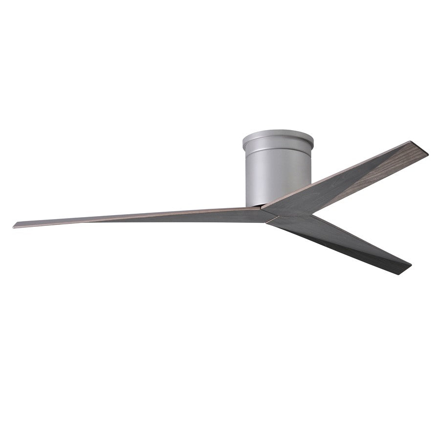 Matthews Fans Fan Eliza-H Flush Mt Ceiling Fan, Brushed Nickel/Oak - EKH-BN-OO