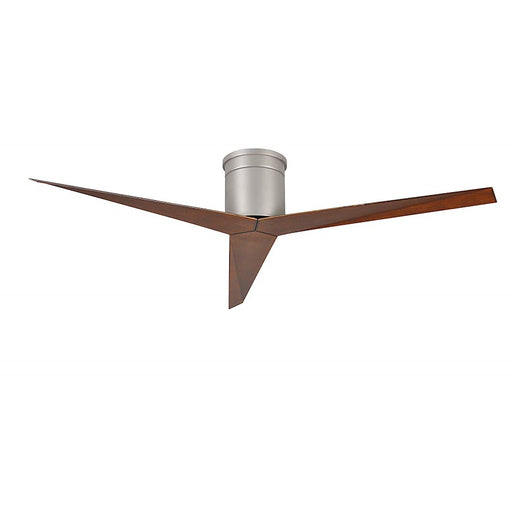 Matthews Fan Eliza-H 56in 3-Blade Flush Mount Ceiling Fan | Brushed Nickel and Walnut Polycarbonate | Bedroom & Living Room | Model EKH-BN-WN