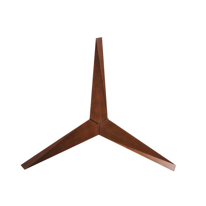 Matthews Fan Eliza-H 56in 3-Blade Flush Mount Ceiling Fan | Brushed Nickel and Walnut Polycarbonate | Bedroom & Living Room | Model EKH-BN-WN