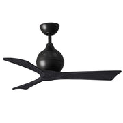 Matthews Fans Fan Irene-3 3 Blade 42" Paddle Fan, Matte Black - IR3-BK-BK-42