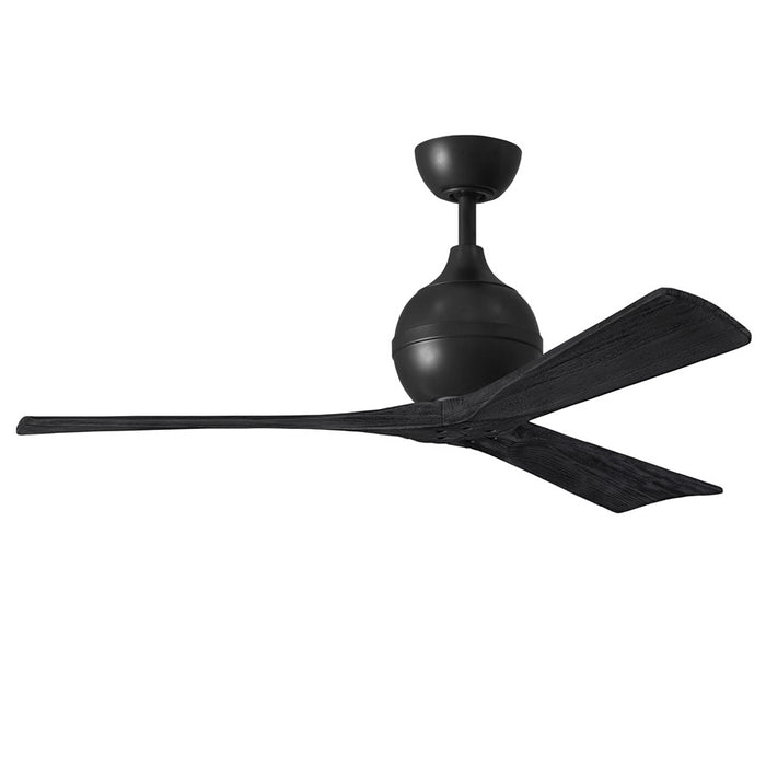Matthews Fans Fan Irene-3 3 Blade 52" Paddle Fan, Matte Black - IR3-BK-BK-52