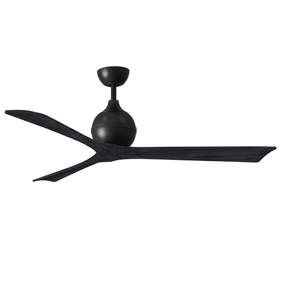 Matthews Fans Fan Irene-3 3 Blade 60" Paddle Fan, Matte Black - IR3-BK-BK-60