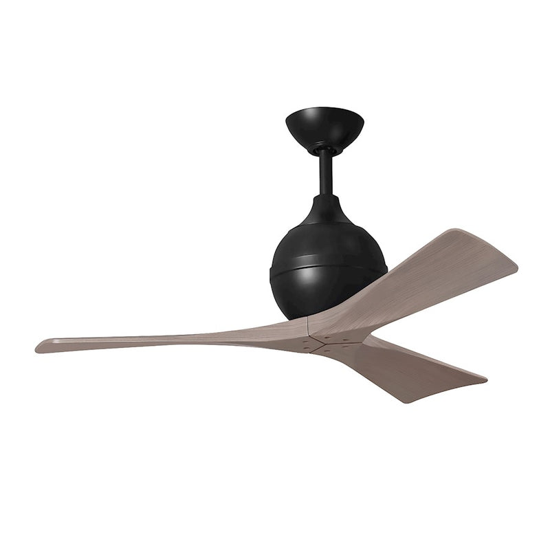 Matthews Fans Irene-3 42in 3-Blade Ceiling Fan | Contemporary Textured Bronze and Light Maple Wood | Bedroom & Living Room | Model IR3-TB-LM-42