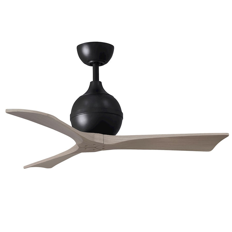 Matthews Fans Irene-3 42in 3-Blade Ceiling Fan | Contemporary Textured Bronze and Light Maple Wood | Bedroom & Living Room | Model IR3-TB-LM-42