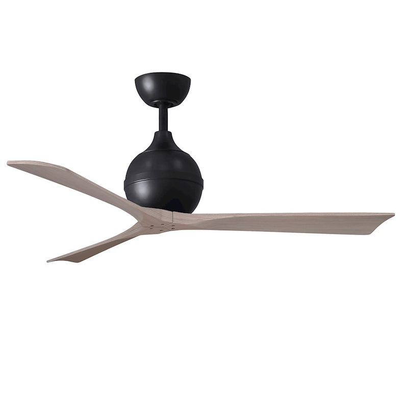 Matthews Fans Irene-3 42in 3-Blade Ceiling Fan | Contemporary Textured Bronze and Light Maple Wood | Bedroom & Living Room | Model IR3-TB-LM-42
