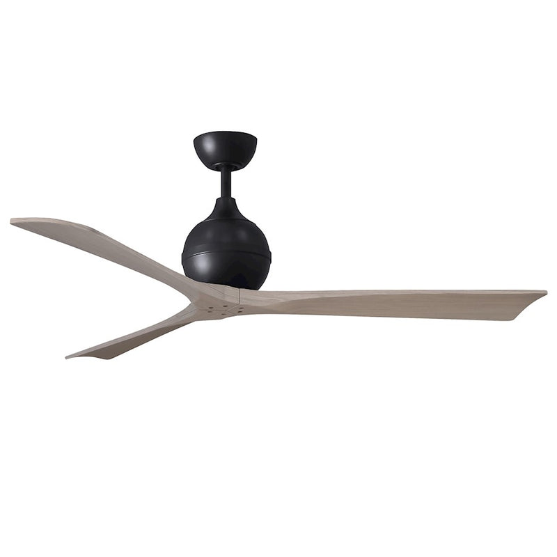 Matthews Fans Irene-3 42in 3-Blade Ceiling Fan | Contemporary Textured Bronze and Light Maple Wood | Bedroom & Living Room | Model IR3-TB-LM-42