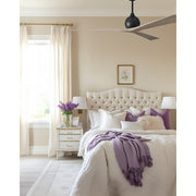 Matthews Fans Irene-3 72in 3-Blade Ceiling Fan | Contemporary Matte Black and Gray Ash Solid Wood | Living Room & Bedroom | Model IR3-BK-GA-72