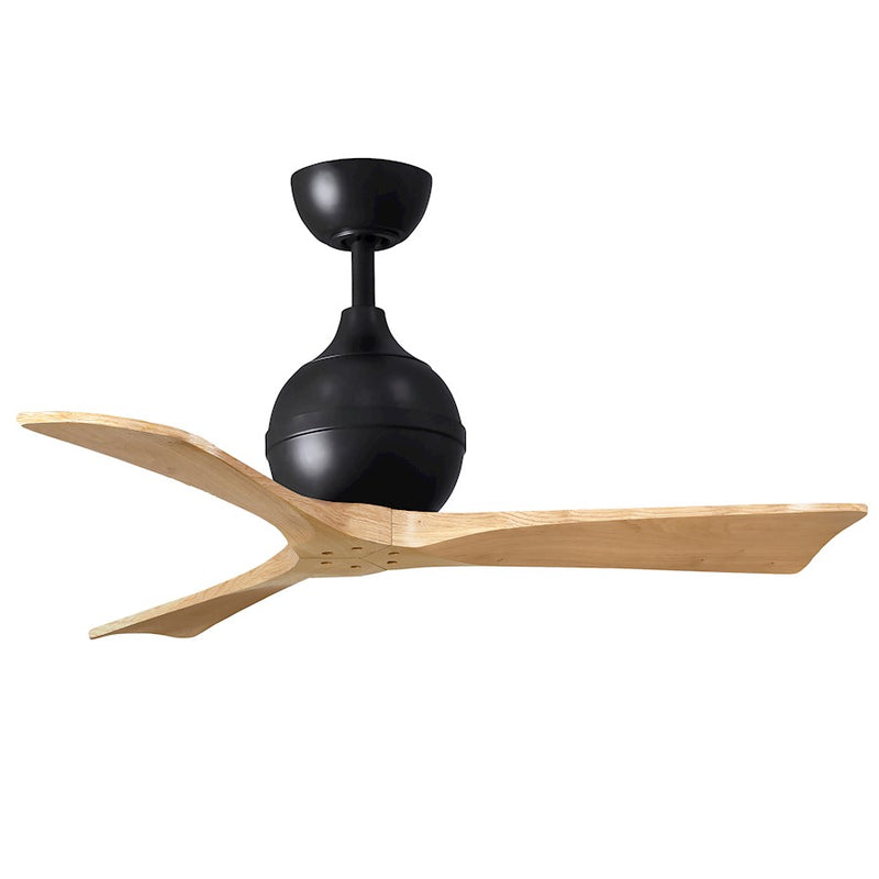 Matthews Fans Irene-3 42in 3-Blade Ceiling Fan | Contemporary Textured Bronze and Light Maple Wood | Bedroom & Living Room | Model IR3-TB-LM-42