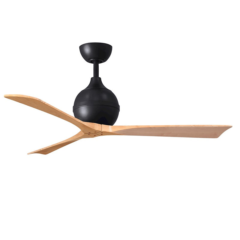 Matthews Fans Irene-3 42in 3-Blade Ceiling Fan | Contemporary Textured Bronze and Light Maple Wood | Bedroom & Living Room | Model IR3-TB-LM-42